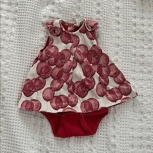 Kate Quinn Red and White Baby Outfit